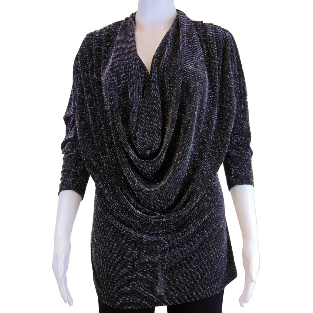 Bianca Nygard New Day Sparkling Draped Top